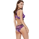 Cosmic Network Geometric Art Low Cut Ruffle Edge Bikini Set View3