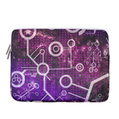 Cosmic Network Geometric Art 14  Vertical Laptop Sleeve Case With Pocket by ExtraAwesomeSauce