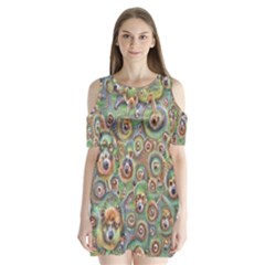 Surreal Abstract Early Ai Art Shoulder Cutout Velvet One Piece by ExtraAwesomeSauce