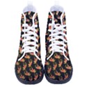 Regal Eagle Pattern Kid s High-Top Canvas Sneakers View1