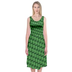 St  Patrick s Day Clovers Midi Sleeveless Dress by ExtraAwesomeSauce