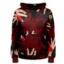 Horror Themed Bloody Hands Women s Pullover Hoodie View1