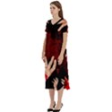 Horror Themed Bloody Hands T-Shirt Midi Dress With Pockets View2
