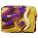 Vibrant Forked-Tongue Snake Art Make Up Pouch (Large) View2