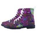 Pink and Purple Leopard Kid s High-Top Canvas Sneakers View2