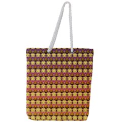 Gradient Lion Head Pattern Full Print Rope Handle Tote (large) by ExtraAwesomeSauce