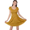 Pixel Art Mushroom Pattern Cap Sleeve Dress View1
