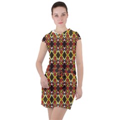 Colorful Geometric Pattern Design Drawstring Hooded Dress by ExtraAwesomeSauce