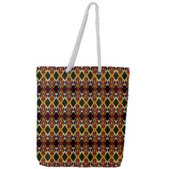 Colorful Geometric Pattern Design Full Print Rope Handle Tote (large) by ExtraAwesomeSauce