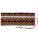 Colorful Geometric Pattern Design Roll Up Canvas Pencil Holder (M) View2