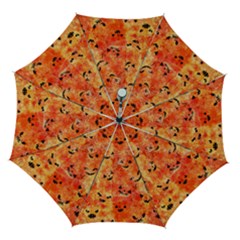 Carved Pumpkin Faces Automatic Folding Umbrella With Case (medium) by kyorashop23