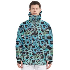 Ghosts Owls Pumpkins Men s Pullover Zip Ski And Snowboard Waterproof Breathable Jacket