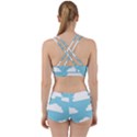 Clouds Blue Pattern Work It Out Gym Set View2