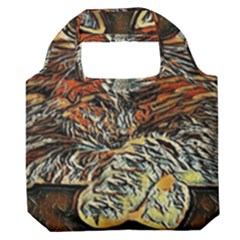 Cats Are Cooler Cat In Glasses Premium Foldable Grocery Recycle Bag by ConteMonfrey
