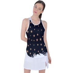 Little Stars Pattern Racer Back Mesh Tank Top by ConteMonfrey