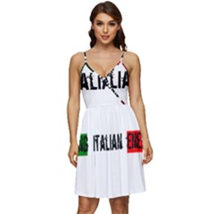 Strong Italian Energy V-neck Pocket Summer Dress  by ConteMonfrey