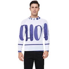 Ho Ho Ho! Christmas Minimalist Men s Long Sleeve Rash Guard by ConteMonfrey
