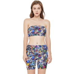 Trash To Treasure (ai) Stretch Shorts And Tube Top Set by dflcprintsclothing