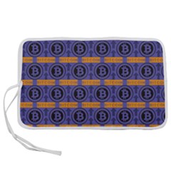 Bitcoin Logo Pattern Pen Storage Case (s) by ExtraAwesomeSauce