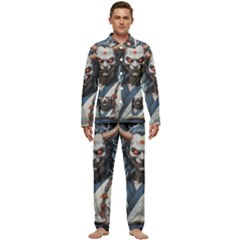 Demon Samurai Men s Long Sleeve Velvet Pocket Pajamas Set by AwesomeSauce