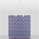 Colorful Sugar Skull Cat Pattern Full Print Rope Handle Tote (Large) View1