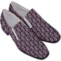 Sugar Skull Cat Pattern Women Slip On Heel Loafers View3