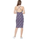 Sugar Skull Cat Pattern Bodycon Cross Back Summer Dress View2