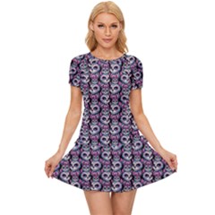 Sugar Skull Cat Pattern Women s Sports Wear Set by ExtraAwesomeSauce
