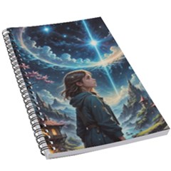 Enchanting Fantasy Night Sky Scene 5 5  X 8 5  Notebook by ExtraAwesomeSauce