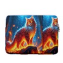 Enchanted Fire Feline 14  Vertical Laptop Sleeve Case With Pocket View2