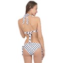 Fly Phot Motif Seamless Black And White Pattern Tie It Up Bikini Set View2