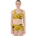 Bananas, Macro, Fruits, Ripe Bananas Work It Out Gym Set View1