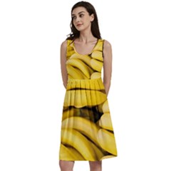 Bananas, Macro, Fruits, Ripe Bananas Classic Skater Dress by kyorashop23
