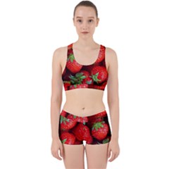 Strawberry, Berries, Fresh, Red Work It Out Gym Set by kyorashop23