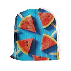 Watermelons, Fruits Drawstring Pouch (2xl) by kyorashop23