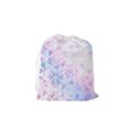 Digital Art Artwork Abstract Pink Purple Drawstring Pouch (Small) View2