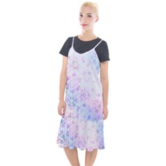 Digital Art Artwork Abstract Pink Purple Camis Fishtail Dress by Dutashop