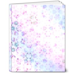 Digital Art Artwork Abstract Pink Purple 8  X 10  Hardcover Notebook by Dutashop