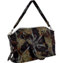 Abstract Ornate Organic Texture Design Print Canvas Crossbody Bag View1