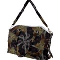 Abstract Ornate Organic Texture Design Print Canvas Crossbody Bag View2