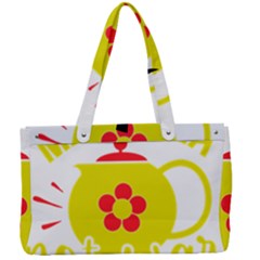 Make Tea Not War  Canvas Work Bag by ConteMonfrey