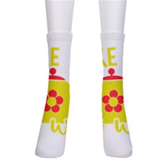 Make Tea Not War  Crew Socks by ConteMonfrey