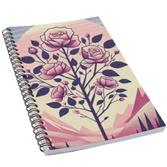 Roses Flowers Bloom Nature Blossom 5 5  X 8 5  Notebook by Salmanaz77