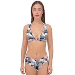 Sculpture Statue Angel Artwork Double Strap Halter Bikini Set by Salmanaz77