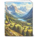 Forest Landscape Nature Trees 8  x 10  Softcover Notebook View1