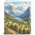 Forest Landscape Nature Trees 8  x 10  Softcover Notebook View2
