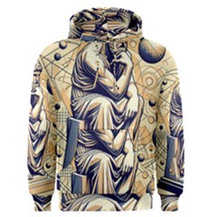 Thinker Sculpture Design Geometric Men s Core Hoodie by Salmanaz77