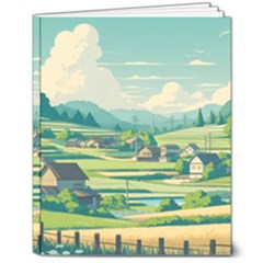 Countryside Meadow Rural Bloom 8  X 10  Softcover Notebook by Salmanaz77
