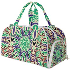 Cold Colors Mandala   Burner Gym Duffel Bag by ConteMonfrey