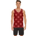 Illustrations Red Abstract Pattern Seamless Texture Men s Wide Collar Tank Top View1